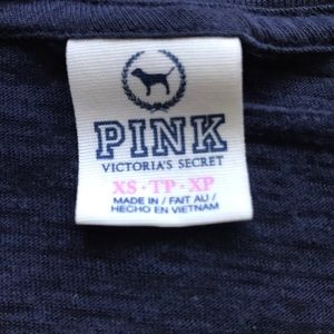 Navy Blue V-Neck Top